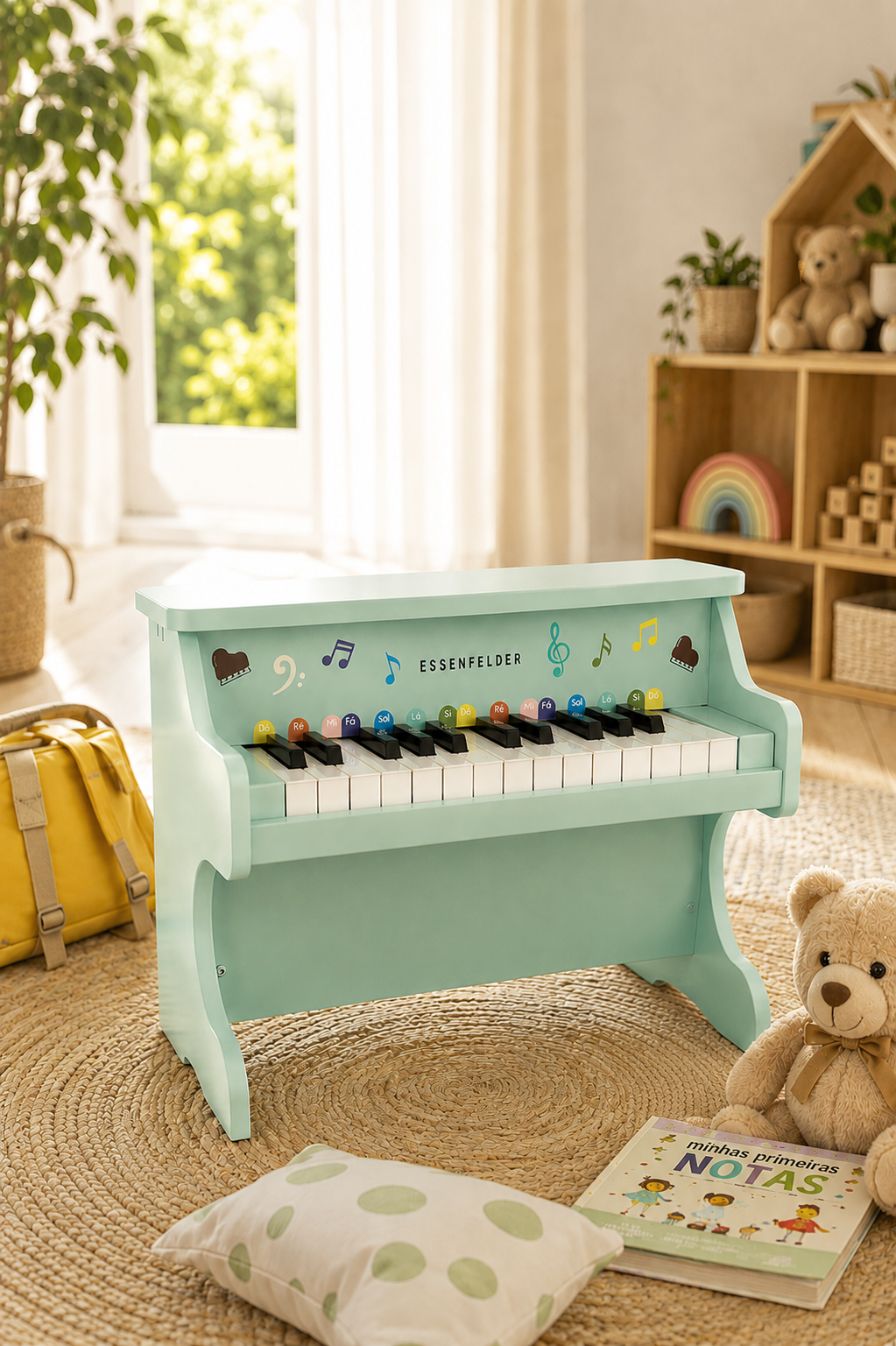 Mini Piano Essenfelder EM25 em ambiente infantil